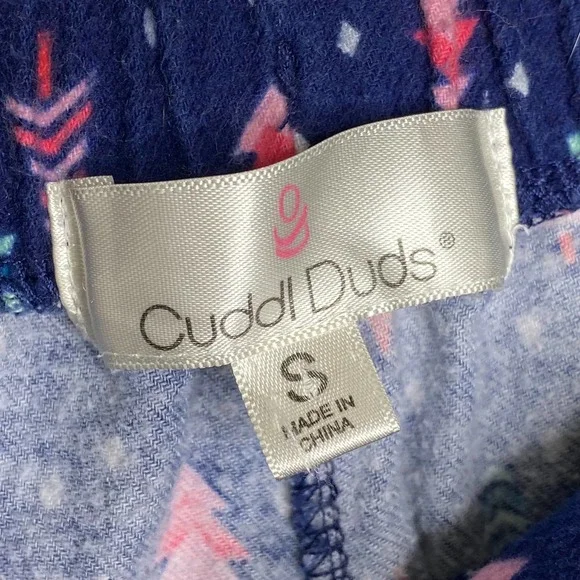 Cuddle Duds Christmas Tree Pajama Lounge Pants Small - Picture 4 of 6